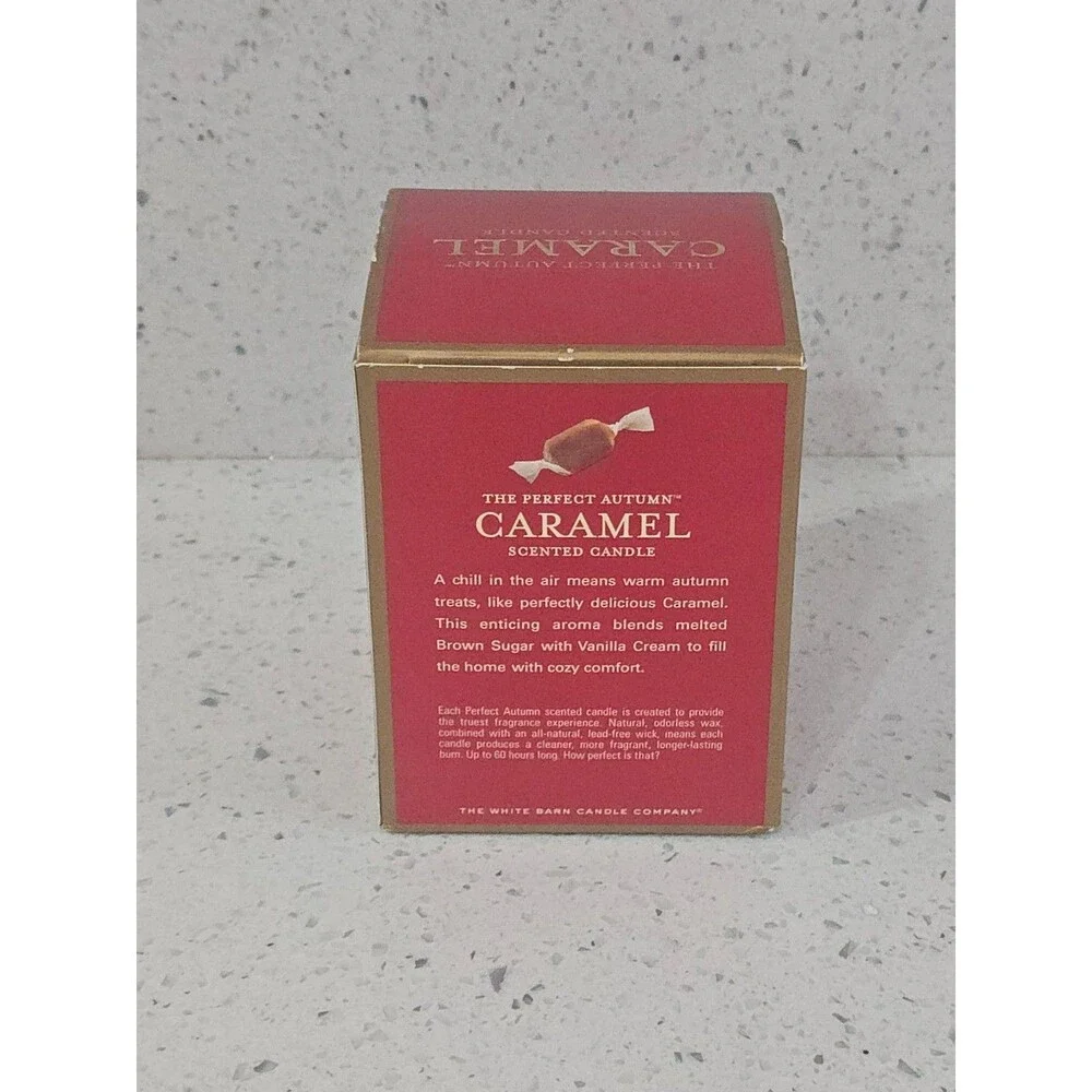 White Barn Candle Company The Perfect Autumn Caramel 10oz Candle RARE! NIB - Picture 2 of 7